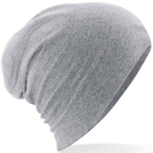 Beechfield Hemsedal Slouch Beanie | Heather Grey