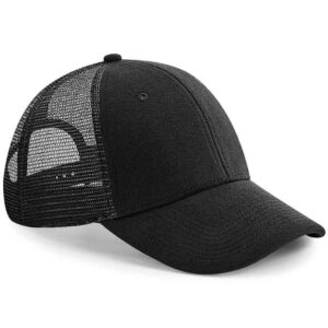 Beechfield Jersey Athleisure Trucker Cap | Black