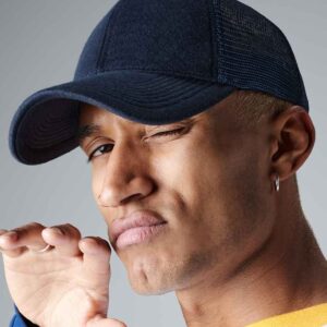 Beechfield Jersey Athleisure Trucker Cap | French Navy