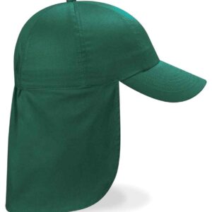 Beechfield Kids Legionnaire Style Cap | Bottle Green