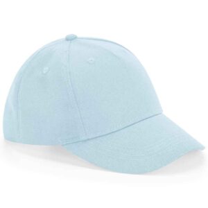 Beechfield Kids Organic Cotton 5 Panel Cap | Powder Blue