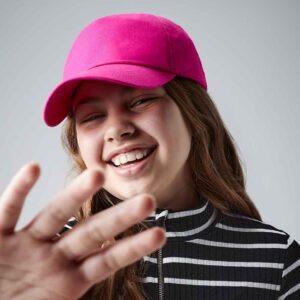 Beechfield Kids Original 5 Panel Cap | Fuchsia