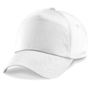 Beechfield Kids Original 5 Panel Cap | White