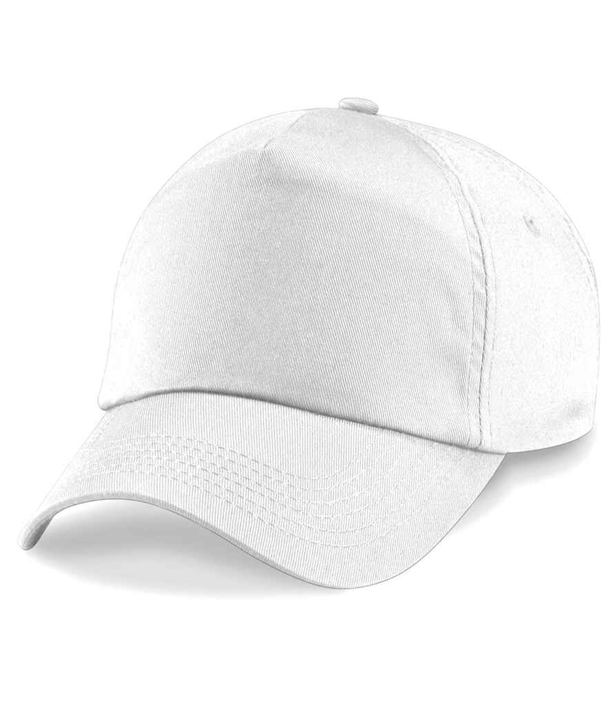 Beechfield Kids Original 5 Panel Cap | White