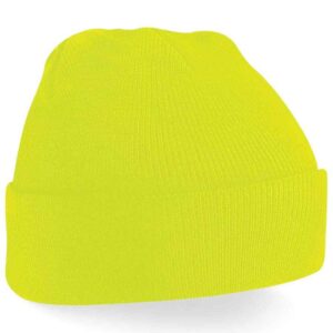 Beechfield Kids Original Cuffed Beanie | Fluorescent Yellow