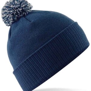 Beechfield Kids Snowstar® Beanie | French Navy/Light Grey