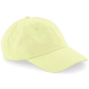 Beechfield Low Profile 6 Panel Dad Cap | Pastel Lemon