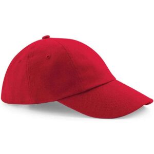 Beechfield Low Profile Heavy Cotton Drill Cap | Classic Red