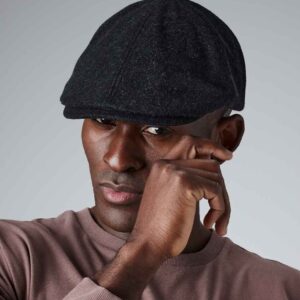 Beechfield Melton Wool Ivy Cap | Charcoal Marl