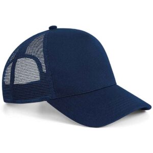 Beechfield Microknit Snapback Trucker Cap | French Navy