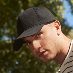Beechfield Organic Cotton 5 Panel Cap | Black