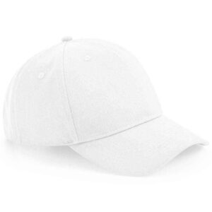 Beechfield Organic Cotton 5 Panel Cap | White