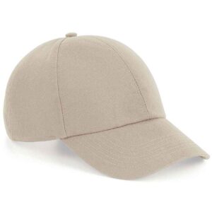 Beechfield Organic Cotton 6 Panel Cap | Sand