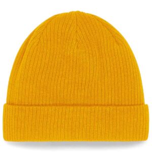 Beechfield Organic Cotton Beanie | Mustard
