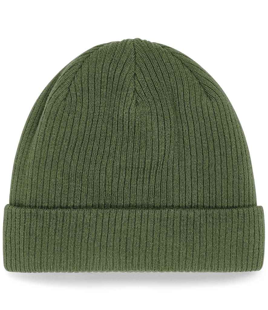 Beechfield Organic Cotton Beanie | Olive Green