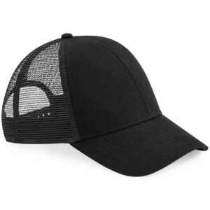 Beechfield Organic Cotton Trucker Cap | Black