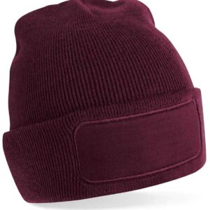 Beechfield Original Patch Beanie | Burgundy