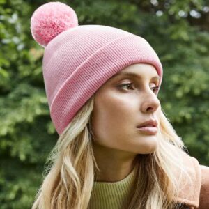 Beechfield Original Pom Pom Beanie | Dusky Pink