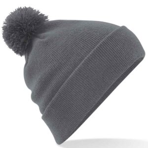 Beechfield Original Pom Pom Beanie | Graphite Grey
