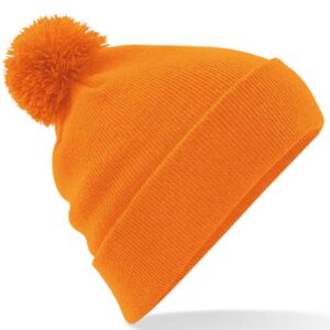 Beechfield Original Pom Pom Beanie | Orange