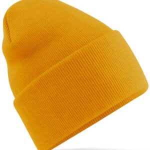 Beechfield Original Recycled Deep Cuffed Beanie | Mustard
