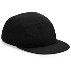 Beechfield Outdoor 5 Panel Camper Cap | Black