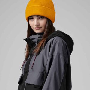 Beechfield Recycled Fleece Cuffed Beanie | Mustard