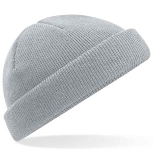 Beechfield Recycled Mini Fisherman Beanie | Light Grey