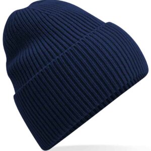 Beechfield Recycled Oversized Cuffed Beanie | Oxford Navy