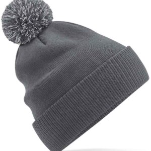 Beechfield Recycled Snowstar® Beanie | Graphite Grey/Light Grey