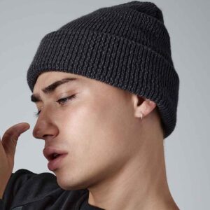 Beechfield Reflective Beanie | Black