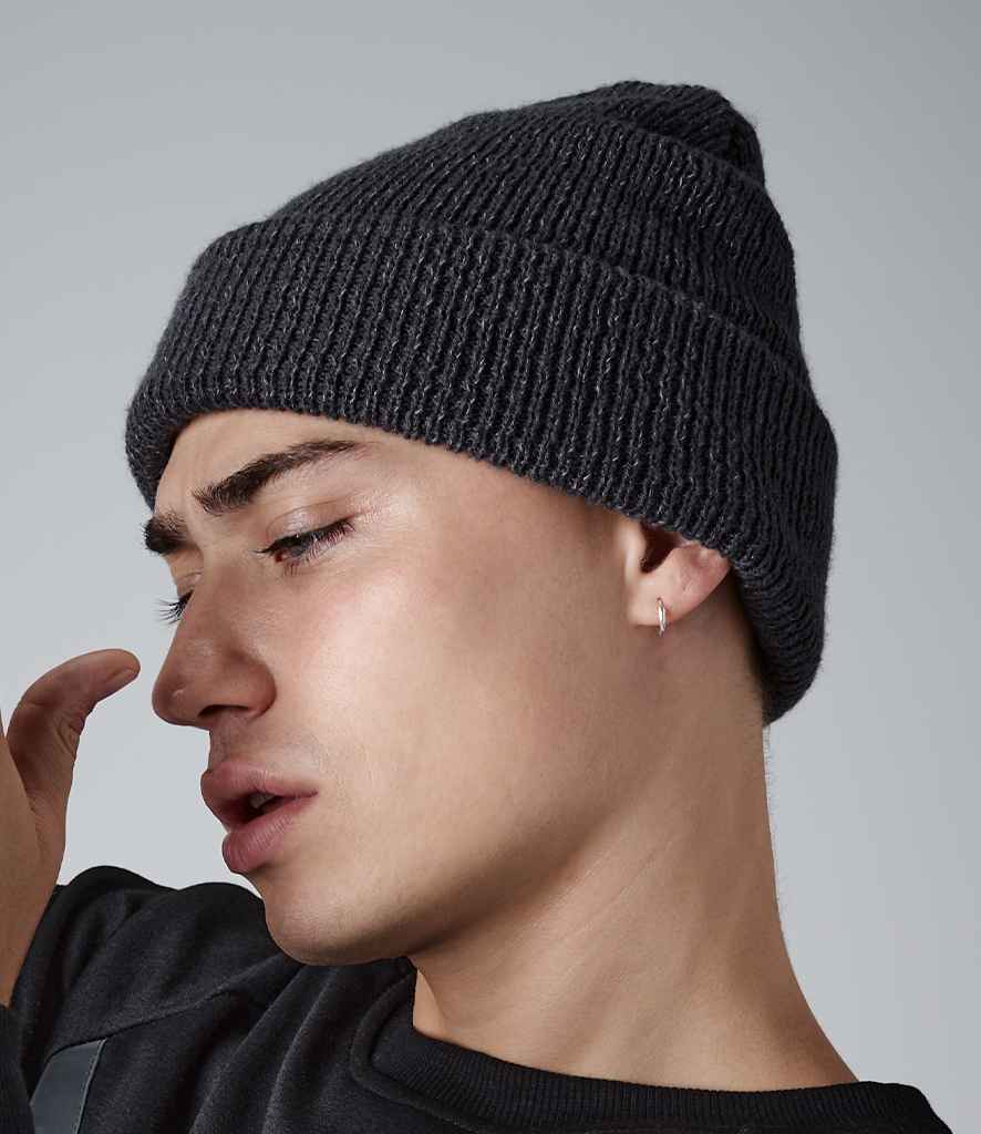 Beechfield Reflective Beanie | Black