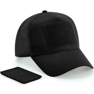 Beechfield Removable Patch 5 Panel Cap | Black