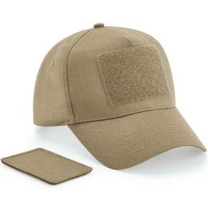 Beechfield Removable Patch 5 Panel Cap | Desert Sand
