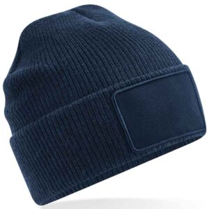Beechfield Removable Patch Thinsulate™ Beanie | French Navy