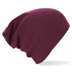 Beechfield Slouch Beanie | Burgundy