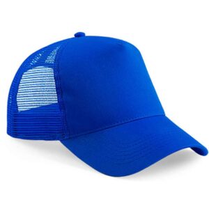 Beechfield Snapback Trucker Cap | Bright Royal/Bright Royal