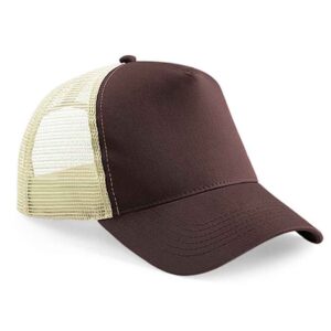 Beechfield Snapback Trucker Cap | Chocolate/Caramel
