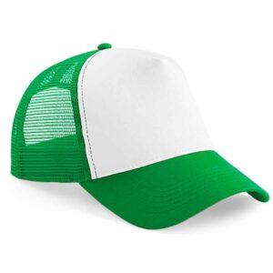 Beechfield Snapback Trucker Cap | Pure Green/White