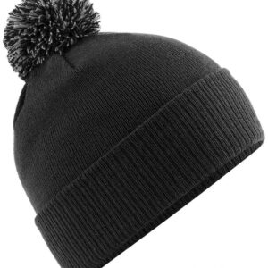 Beechfield Snowstar® Beanie | Black/Graphite Grey