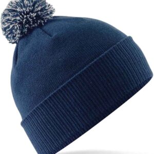 Beechfield Snowstar® Beanie | French Navy/Light Grey