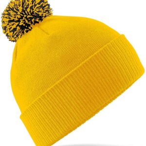 Beechfield Snowstar® Beanie | Gold/Black