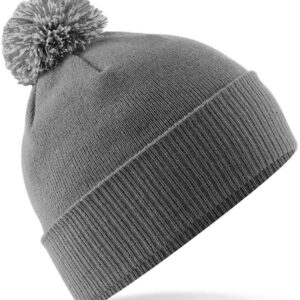 Beechfield Snowstar® Beanie | Graphite Grey/Light Grey