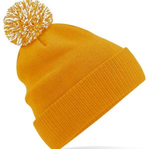 Beechfield Snowstar® Beanie | Mustard/Off White