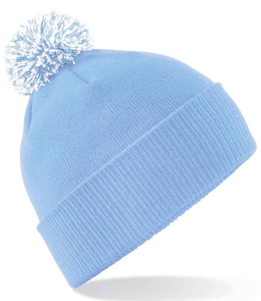 Beechfield Snowstar® Beanie | Sky Blue/White