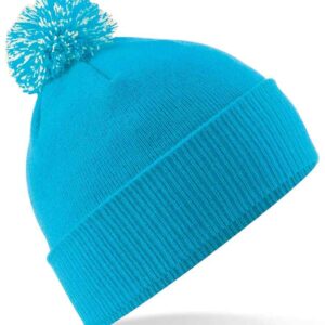 Beechfield Snowstar® Beanie | Surf Blue/Off White