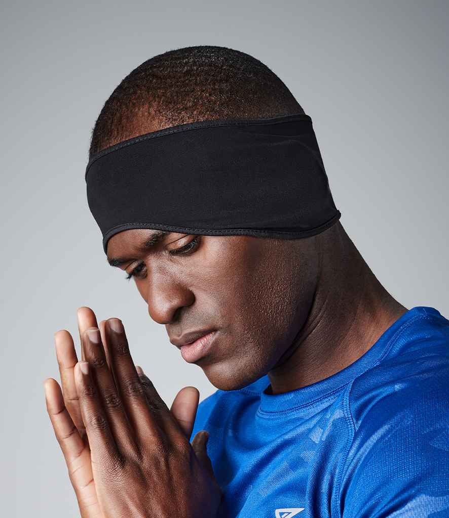 Beechfield Sports Tech Soft Shell Headband | Black