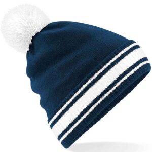 Beechfield Stadium Beanie | French Navy/White