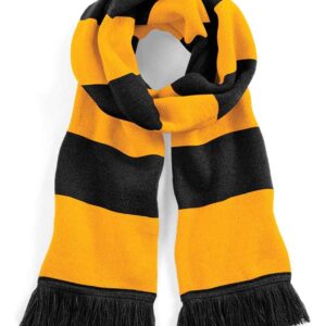 Beechfield Stadium Scarf | Black/Gold