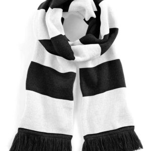 Beechfield Stadium Scarf | Black/White